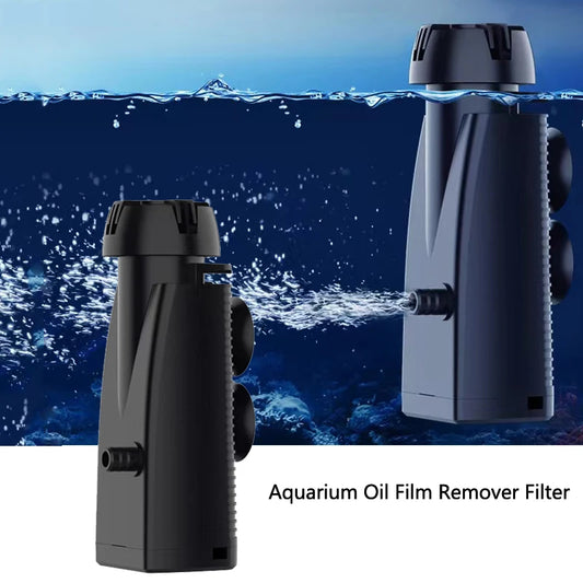 3W Aquarium Surface Oil Skimmer Filter Mute Auto Oil Film Processor Remove Tool for Aquarium Fish Tank Water Filtration 220-240V