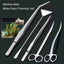 Stainless Steel Aquarium Tank Tools Kit Fish Tanks Aquatic Plants Grass Scissor Tweezers Shovel Kit Aquarium Maintenance Tools