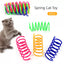 4/8/12pcs Cat Large Color Plastic Spring Toy Beating Dog Samll Toy Interactive Funny Kitten Good Supplies Accessories Home