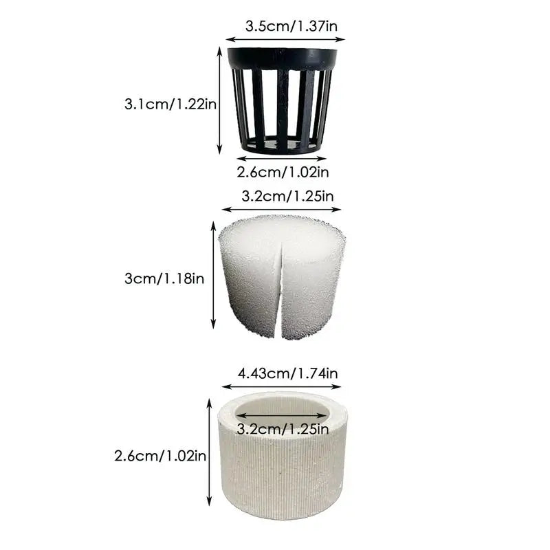 Aquarium Plant Weights Ceramic Water Plant Weights Pot Anti-Floating Aquarium Decoration Fish Tank Landscape Decoration