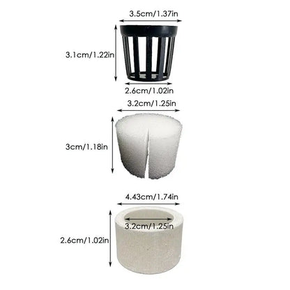 Aquarium Plant Weights Ceramic Water Plant Weights Pot Anti-Floating Aquarium Decoration Fish Tank Landscape Decoration