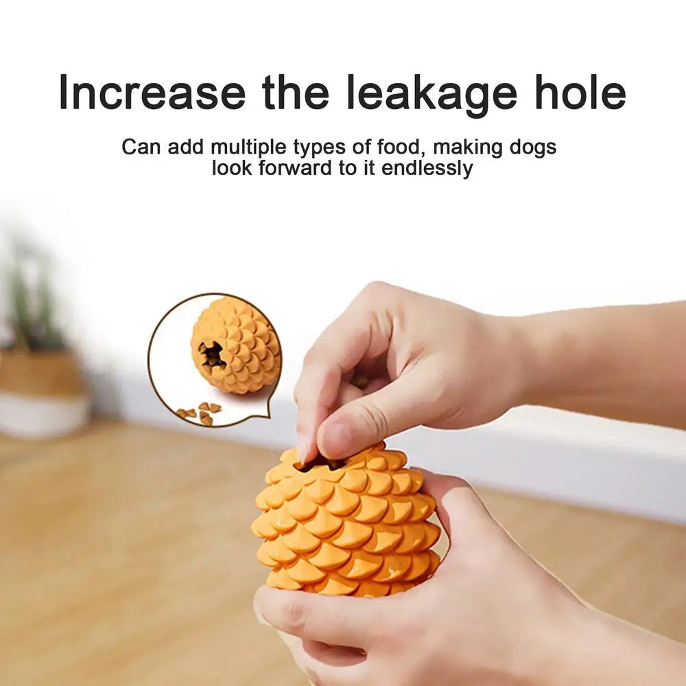 Dog Treat Dispensing Toy Pine Cone Dog Chew Toy Bite Resistant Pet Supplies For Dog Puppy For Treat Dispensing Teeth Cleaning