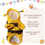 Funny Pet Cat Costume Hooded Stripe Cat Hoodies for Cats Kitten, Easter Halloween Bee Dress Up Party Outfit Cat Clothes