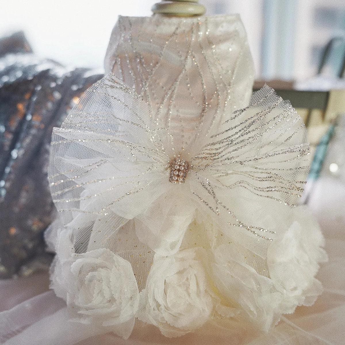 Dog Dress for Small Dogs Prom Party Princess Wedding Dresses Luxury Design Girl Dog Clothes Pomeranian Puppy Cat Costume Outfits