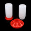 Poultry Thickened Feeder And Drinker Water Food Dispenser Automatic Chicken Birds Chick Waterer Feeding Bucket Container