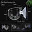 Acrylic Aquarium Feeder Hanging Fish Tank Mini Crystal Pot Polka Water Potted Planting Cylinder Cup Aquarium Decor Accessories