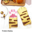 Microwave Long Cotton Gloves Cute Cat Paws Oven Insulation Gloves Heat Resistant Non-Slip Single Glove Kitchen Baking Supplies