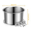 Crate Water Bowl Stainless Steel Dog Crate Hang Water and Food Bowls Feeder Dish for Dogs & Cats for Dry and Wet Foods Pet Cage