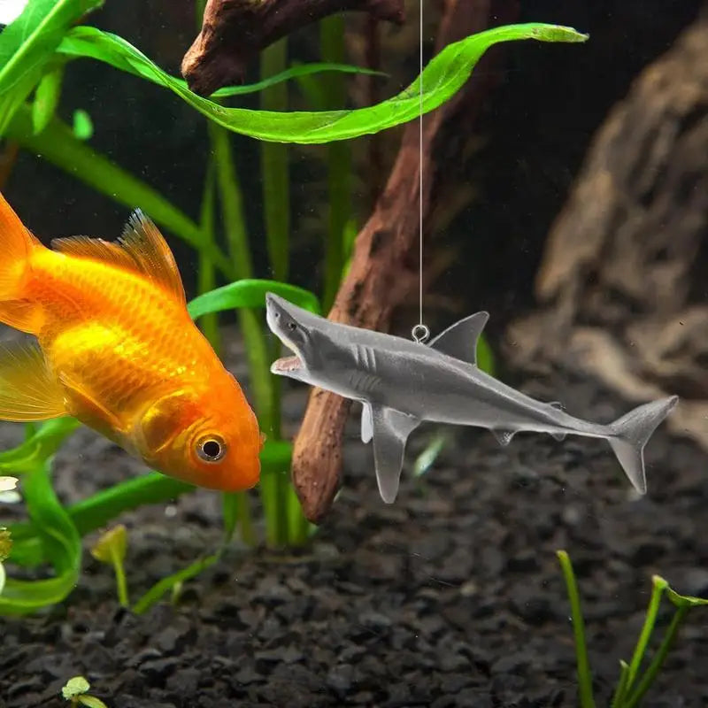 Fish Tank Floating Ornaments Aquarium Floating Aquascape Shark Figurine Decor Fish Tank Craft Undersea Animal Landscaping Decor