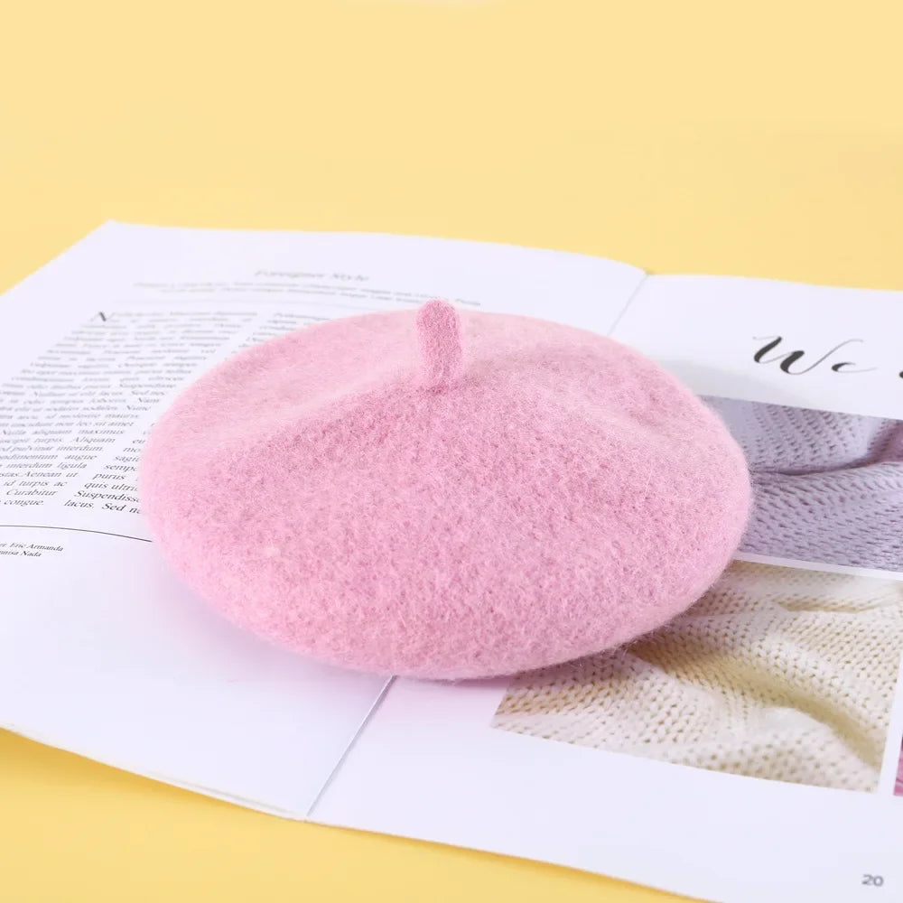 Wool Puppy Beret Adjustable Pet Hat for Cats Small Dogs Cute Beret Style Headwear for Kitten Comfortable Pet Fashion Accessories