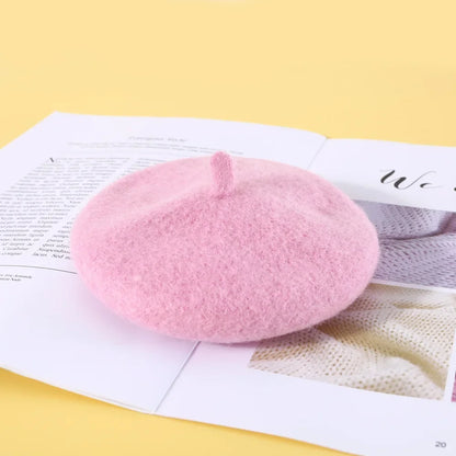 Wool Puppy Beret Adjustable Pet Hat for Cats Small Dogs Cute Beret Style Headwear for Kitten Comfortable Pet Fashion Accessories
