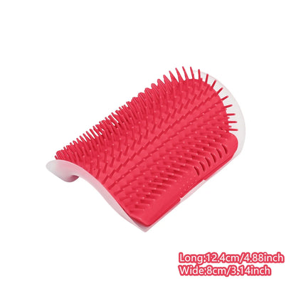 2/1PCS Pet Brush Comb Play Cat Toy Softer Cat Self Groomer Massage Comb with Catnip Face Scratcher for Kitten Puppy Cat Clean