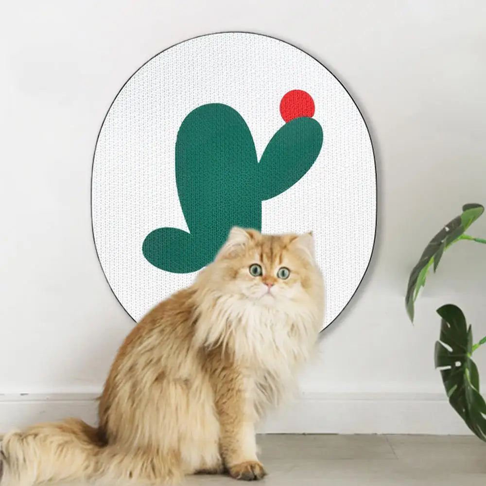 Scratching Pad For Indoor Cats Scratching Mat Corrugated Paper Wall Scratchers Pet Supplies Panda Cactus Football Ghost Pattern