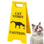 Cat Dog Vomit Caution Sign Funny Creative Dog Cat Vomit Caution Sign 3D Printed Yard Sign Cat Dog Vomit Warning Sign Board