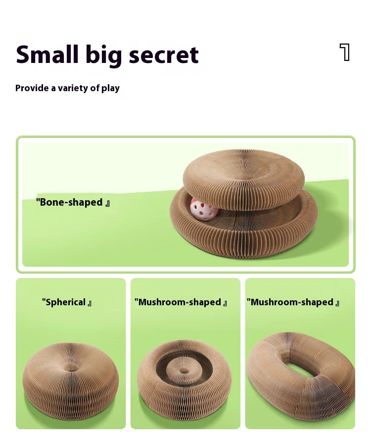 Popular Magic Organ Cat Scratch Board Cat Toy with Bell Cat Scratch Claw Cat Crawler Pet Supplies