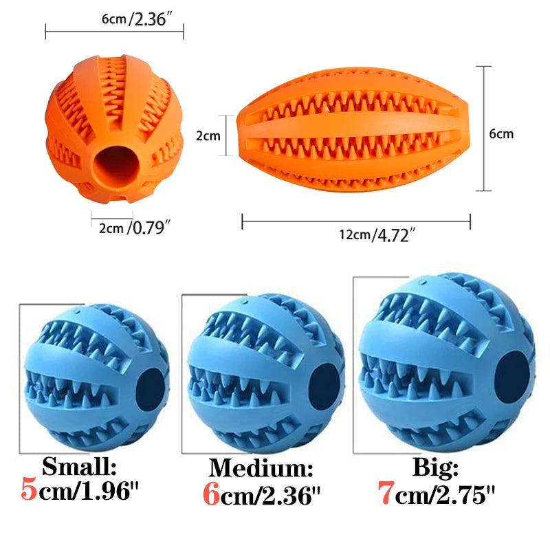 Rubber Tooth Cleaning Snack Ball For Dogs Indestructible Dog Toy For Large Dogs Soft Pet Chew Toys Interactive Dog Accessories