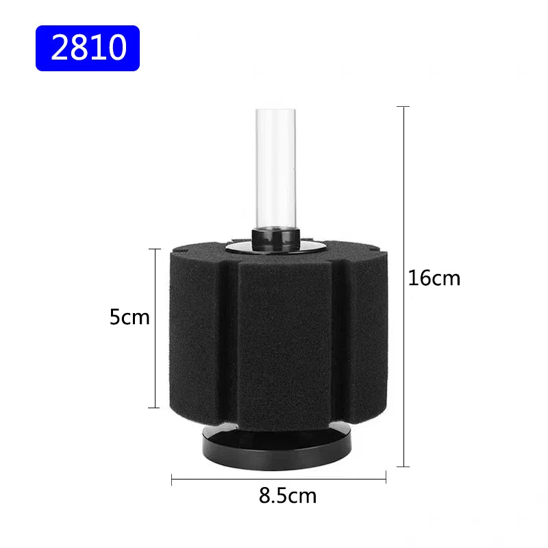 Black Aquarium Filter for Aquarium Fish Tank Air Pump Skimmer Biochemical Sponge Filter Aquarium Bio Filters Filtro AquarioLarge