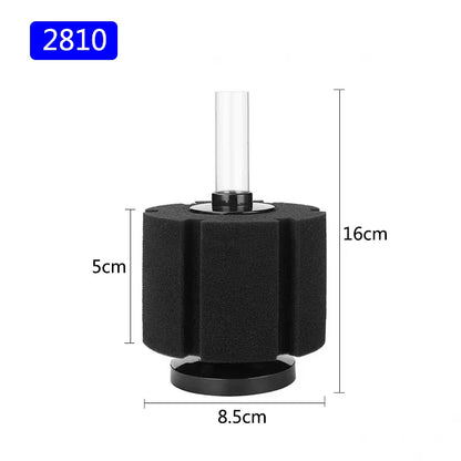 Black Aquarium Filter for Aquarium Fish Tank Air Pump Skimmer Biochemical Sponge Filter Aquarium Bio Filters Filtro AquarioLarge