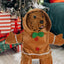 Gingerbread Man Dog Costume Soft Puppy Costume Hoodie Christmas Puppy Gingerbread Transformation Clothes For Cats Dogs