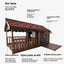 Outdoor Dog House Solid Wood Waterproof Large Dog Golden Retriever Kennel Rainproof Kennel Pet Villa Summer Outdoor Dog House
