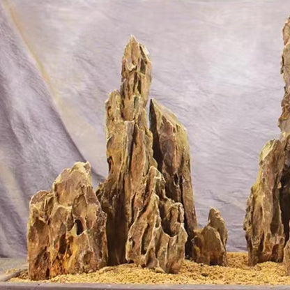 Natural Aquarium Decoration Stone Rockery Landscaping Fish Tank  Porous Pine Stone Beautiful Landscape Good for Plants Growth