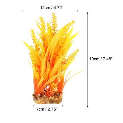 UXCELL Aquarium Artificial Plants Underwater Plastic Water Grass Aquatic Leaves Decoration For Fish Tank Ornament Accessories