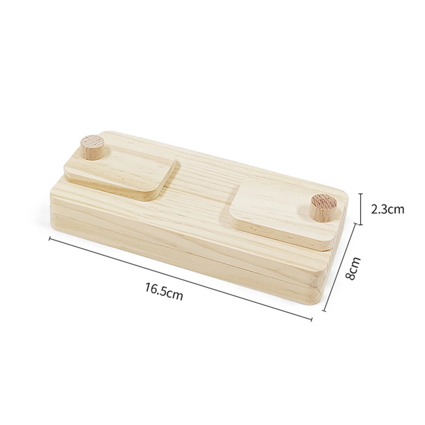 Wooden Enrichment Foraging Toy Chew Toys Funny Puzzle Game Feeding Toys for Bunny Hamster Chinchilla Small Pet Rabbit