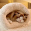 Cat Sleeping Bag Sleeping Bag Semi-Enclosed Cats Dogs Warming Pad Soft Cat Bed Lovely Cat Nest Pet Supplies for Cats and Dog