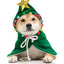 Pet Cat Dog Christmas Costumes Xmas Cloak with Stars and Pompons Christmas Cape Festive Pet Apparel Clothing for Small Dogs Cats