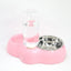 Dual Port Dog Automatic Water Dispenser Feeder Utensils Bowl Cat Drinking Fountain Food Dish Pet Bowl Raised Stand Dish Bowls