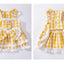 Princess Lattice Dog Fancy Dress Lace Bow Tie Vest Skirt Clothing for Cats Pearl Female Puppy Overalls Lovely Pet Dog Clothes