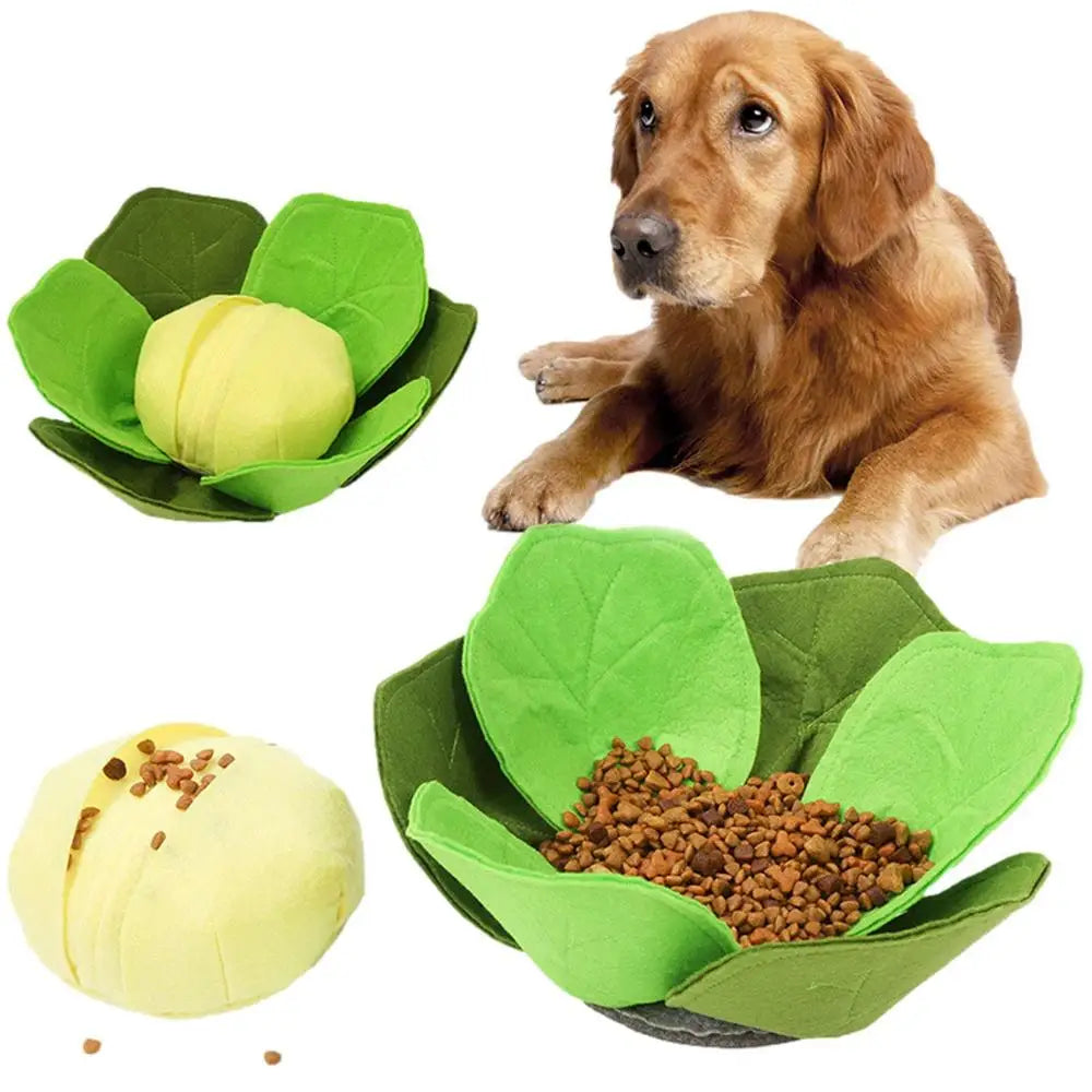 Pet Interactive  Puzzle Toys Encourage Natural Foraging Skills Portable Pet Snuffle Tissue Box Toy Slow Feeder Training Toy