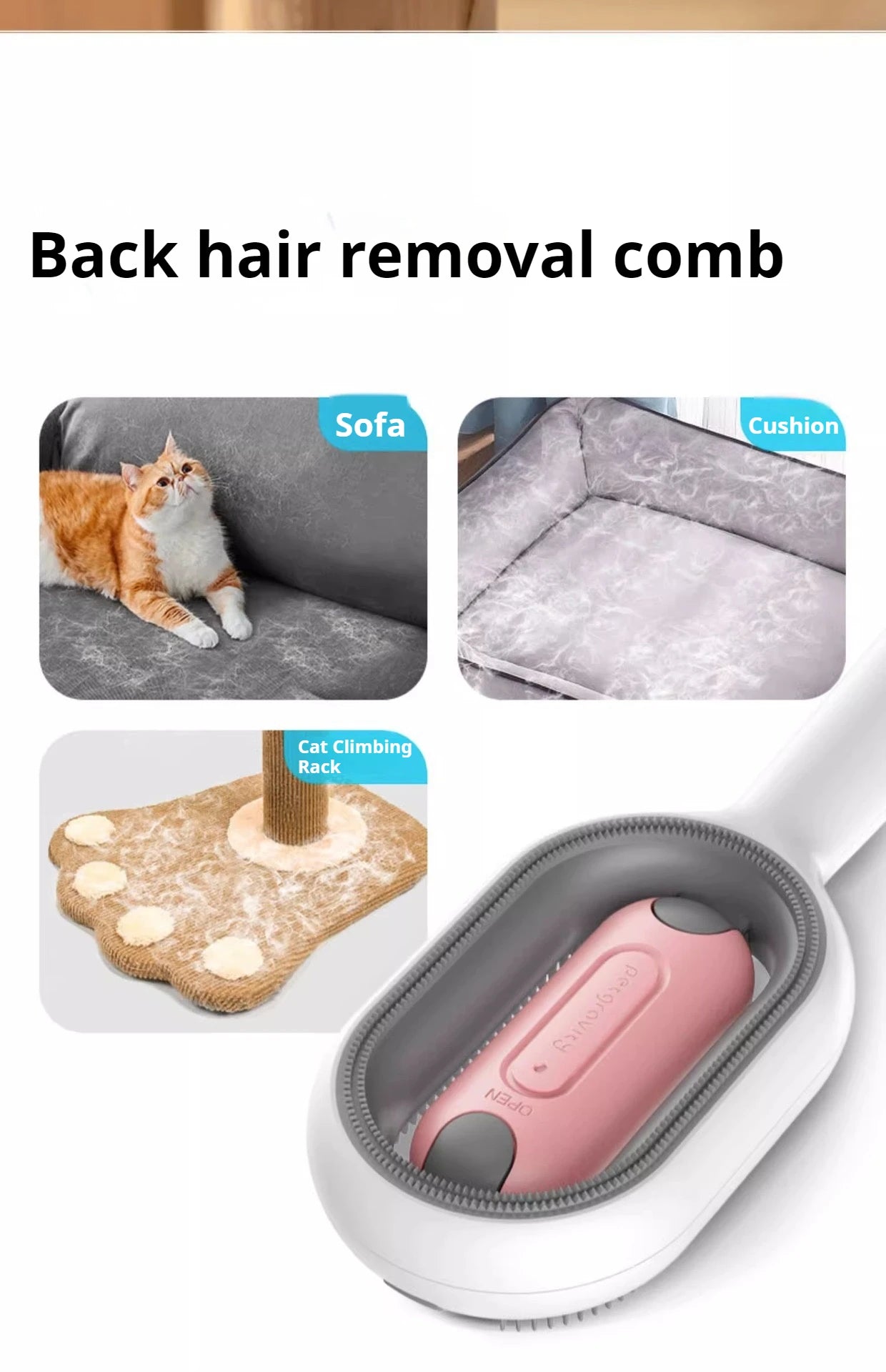 Cats Hair Brushes Grooming Massage Comb Pet Double Sided Hair Remover Brush Dog and Cat Home Accessory cats products for pets