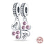Fit Pandora 925 Original Bracelet 925 Silver Plate Flower Bird Series Charms Beads For Women Fashion DIY Jewelry Gifts Making