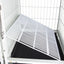 Good Price Veterinary cage Stainless Steel Four Sets of Dog Cat Stainless Steel Pet Cage