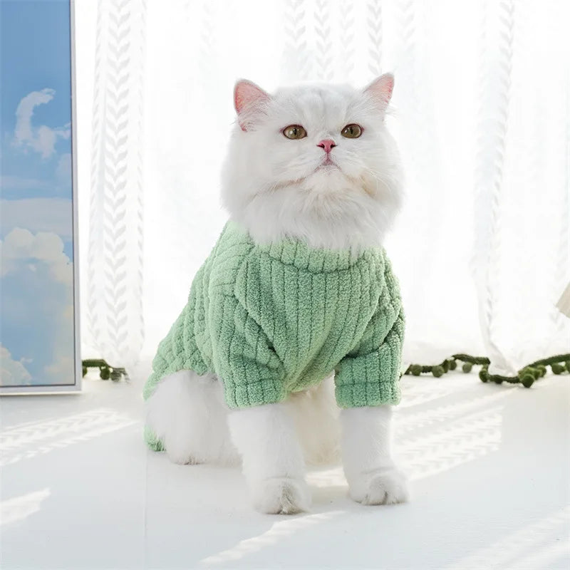 Winter Dog Jumpsuit Solid Pet Clothes for Small Medium Dogs Thermal Fleece Dog Pajamas Onesie Sleepingwear Puppy Overalls