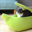 Puppy Dog Bed Cat Bed Pet Sofas Comfortable and Washable Cute Banana Shape Pug Doggy Kitten Sleeping Bed Nest for Small Animals