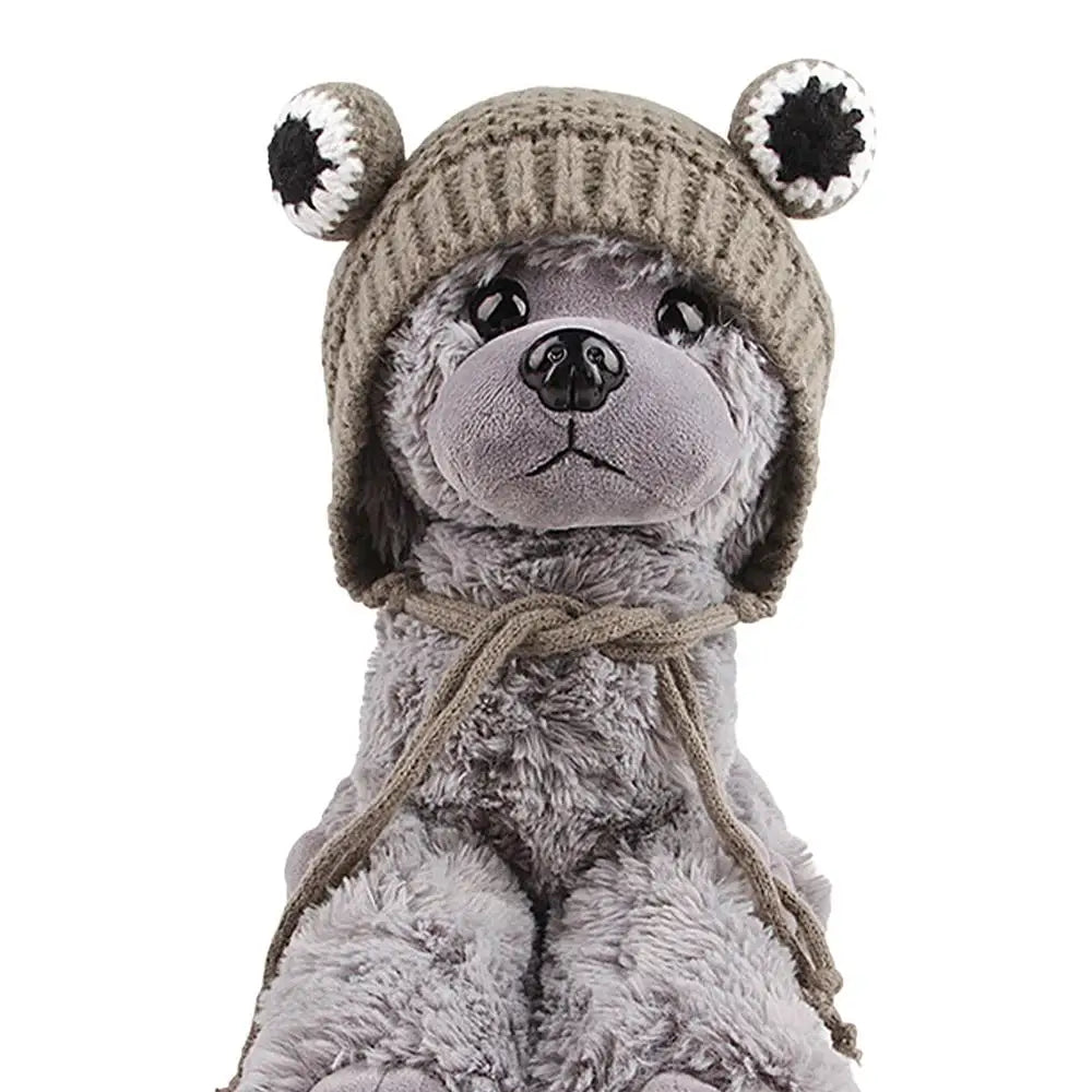 Dog Beanie Hat Windproof Medium Dog Warm Hat With Dreadlocks Dog Apparel For Outdoor Exercising Sleeping Walking Jogging