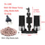 Black Aquarium Filter With Pump For Fish Tank Air Pump Skimmer Biochemical Sponge Filter Aquarium Bio Filters Filtro Aquario
