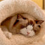 Cat Sleeping Bag Sleeping Bag Semi-Enclosed Cats Dogs Warming Pad Soft Cat Bed Lovely Cat Nest Pet Supplies for Cats and Dog