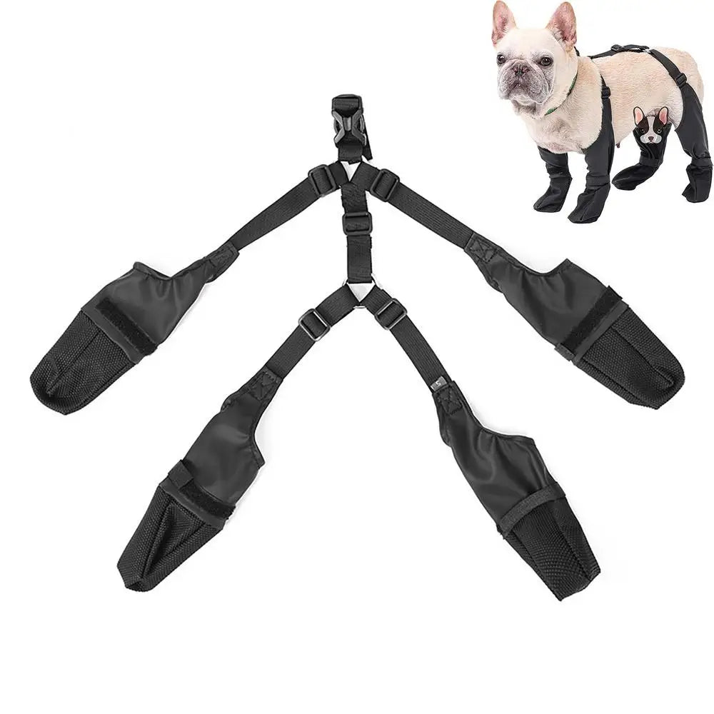 Dog Shoes Waterproof Adjustable Dog Boots Waterproof Breathable Pet Shoes Pets Paws Protector Outdoor Walking Soft Shoes