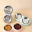 Double Pet Food Bowl Stainless Steel Drinkware Pet Drinking Food Dog Food Puppy Feeding Supplies Kitten Food Water Accessories