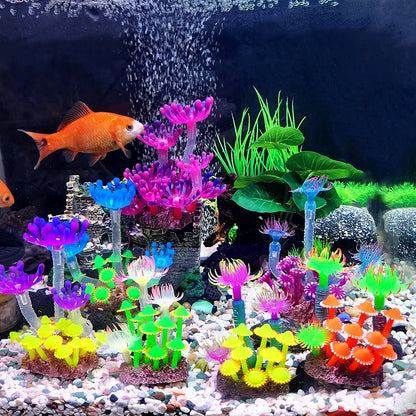 Artificial Underwater Coral  Aquarium Fish Tank Simulation Decoration Aquarium Backgrounds Plants Water Grass Accessories Home