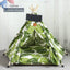 Pet Teepee Tent for Cats and Dogs Portable Removable Washable Dog House Indoor Puppies House with Cushion and Blackboard Cat Bed
