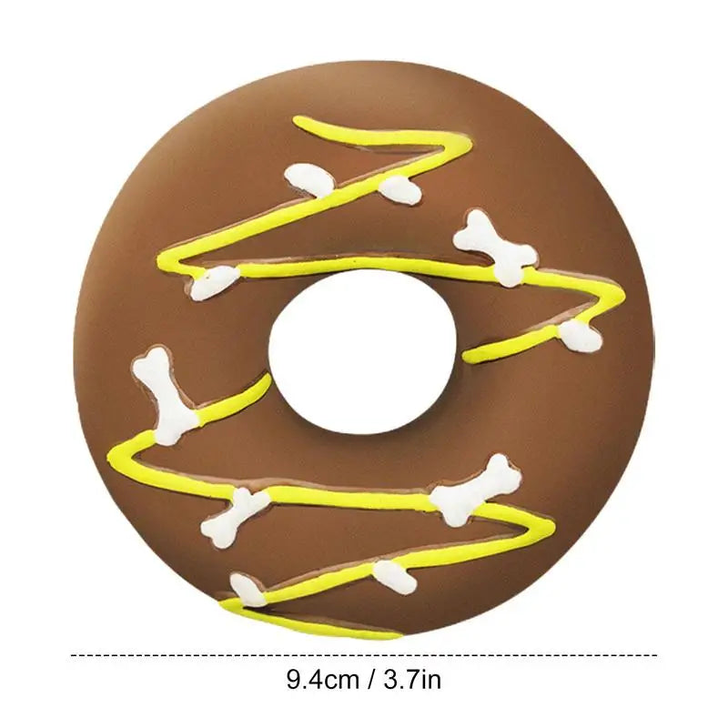 Dog Squeaky Toy Assorted Donut Dog Toy With Squeakers Soft Pet Toy For Puppy Durable Dog Toy For Exercise Chewing Ability And