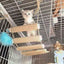 Cat Shelves Wall Mounted Cats Bed Washable Grip-Resistant Cat Platform with Scratching Post for Climb & Grind Claws Kitty Toys