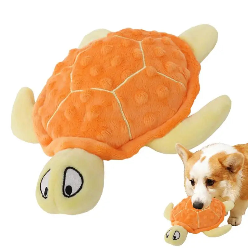 Plush Sea Turtle Dog Toy Sound Chew Pet Squeaky Toys Squeaky Dog Chewing Toy Plush Chewing Toys for  Dog Puppy Outdoor Playing