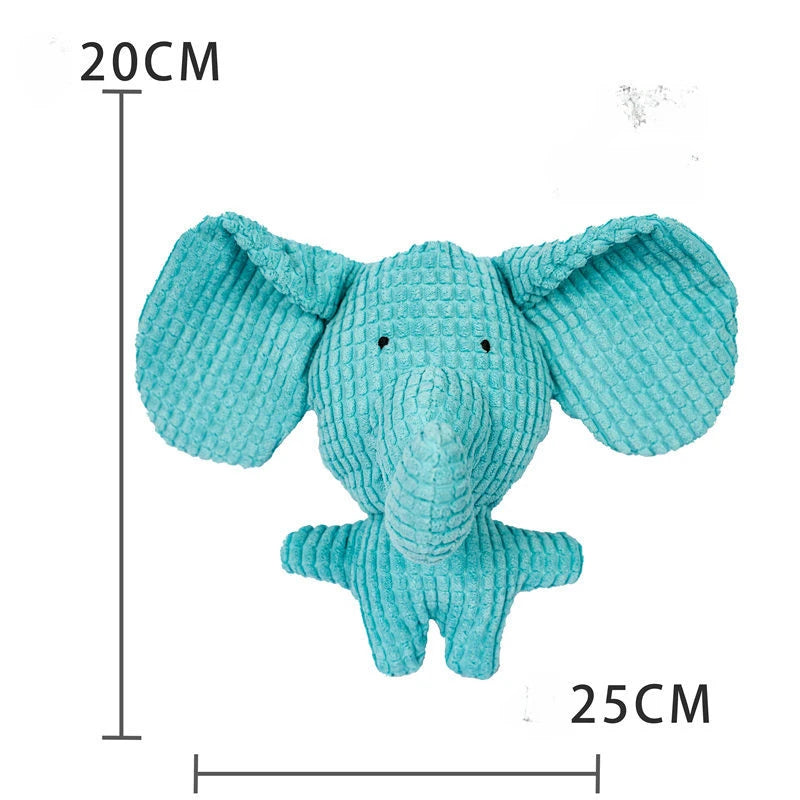 Plush Pet Dog Squeak Toys for Small Dogs Cute Pig Elephant Molar Training Decompress Interactive Dog Sound Toy Bite Resistant
