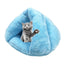 Hooded Cat Bed Cave Soothing Triangular Plush Cave Bed Cat Tent Semi-Open Winter Pet Supplies Creative Non-Slip Bottom For Pets