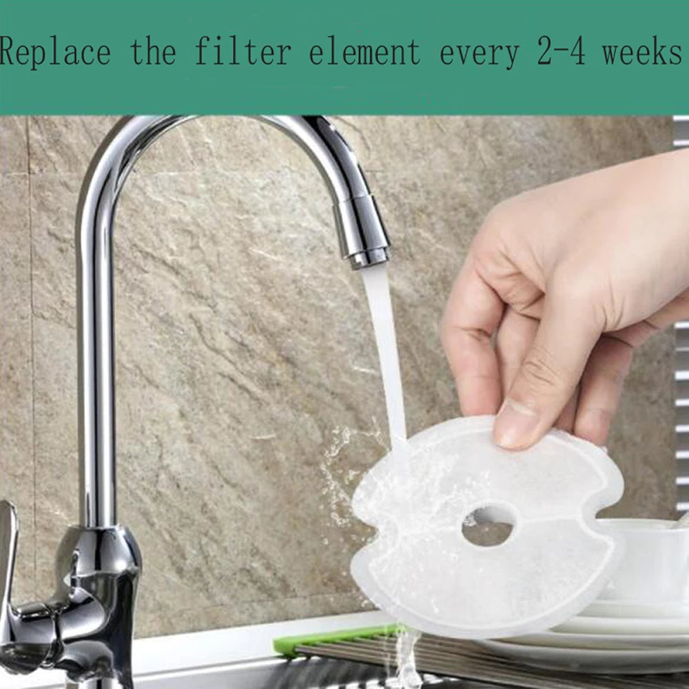 Automatic Pet Water Dispenser Filter Element, Smart Cat and Dog Feeder, Activated Carbon Filter, Lonic Resin Chip, Cotton